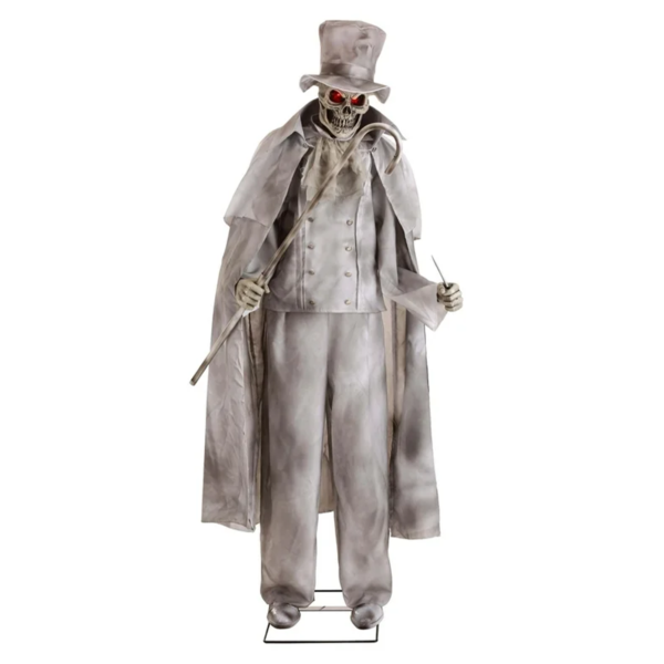 Giant Grey & Black Halloween Spider Decoration