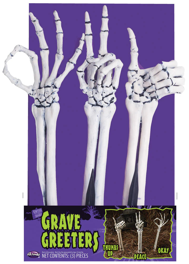 Skeleton Grave Greeting Gravebreaker 3 Pack