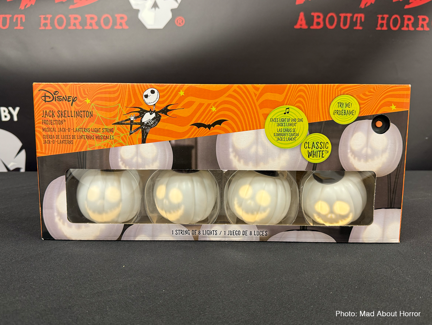 Animated Jack Skellington EmoteGlow String Lights