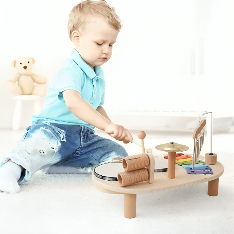 Musical Toy Wooden Montessori Kids Instrument Set