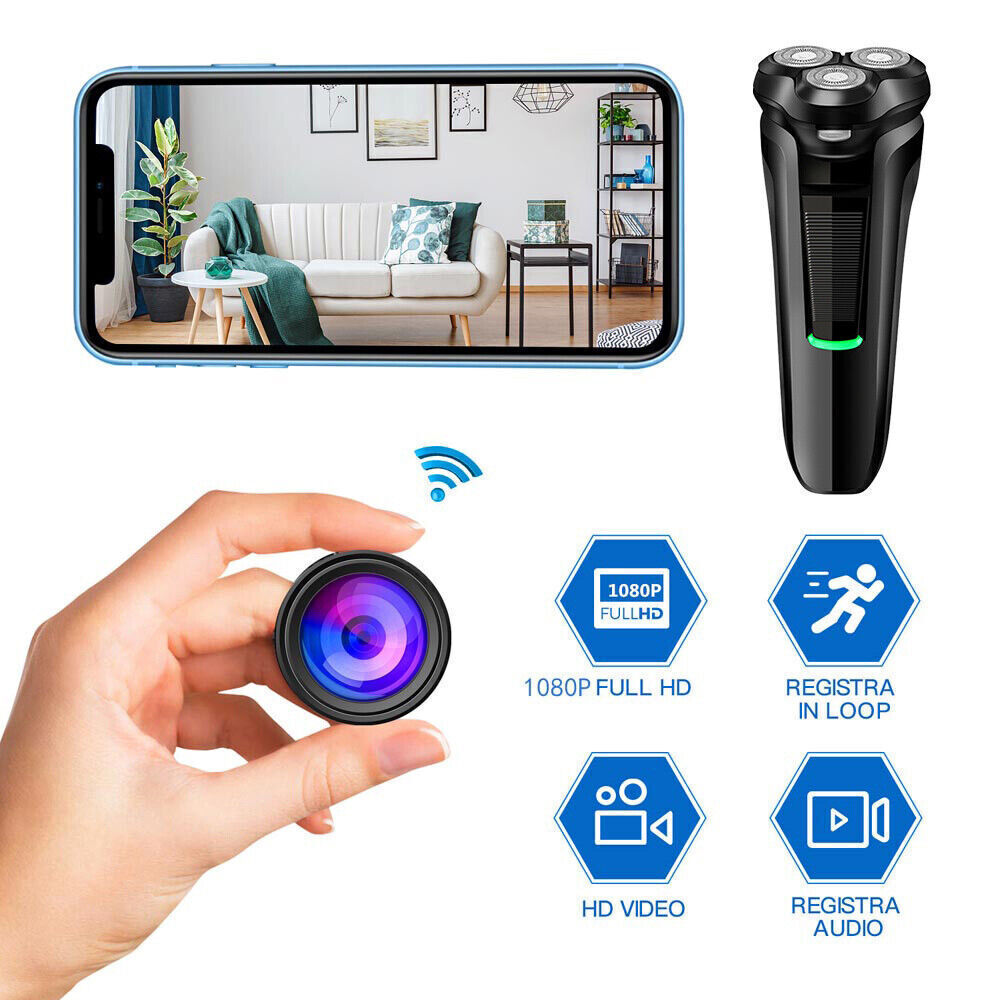 1080P HD WiFi Mini Shaver Razor Camera | WiFi Motion Detection Cam
