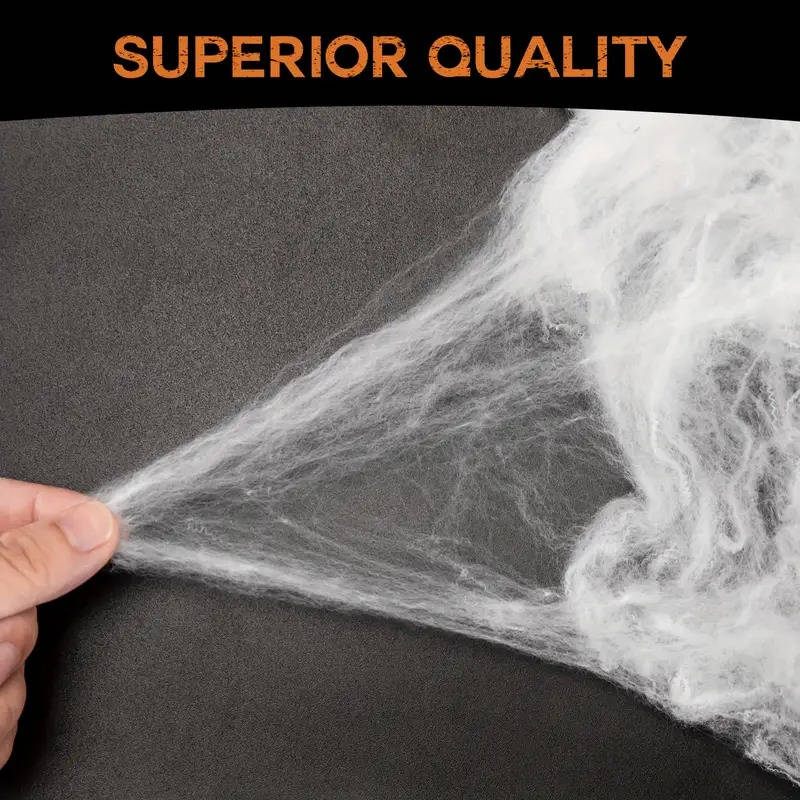 200 Sqft Spider Webs Halloween Door Decorations With Fake Spiders