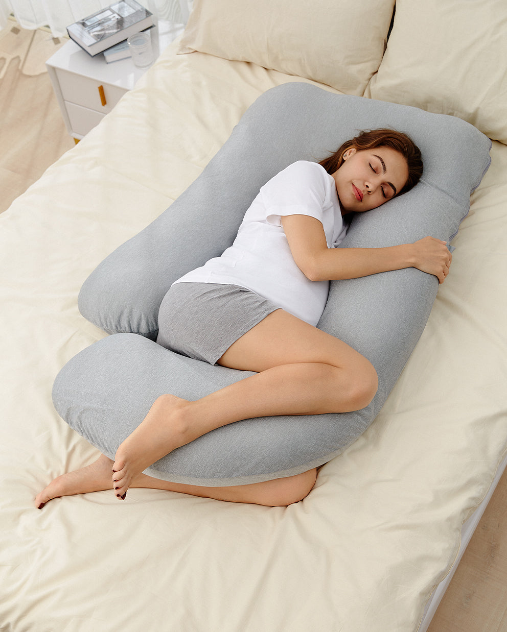 Huggable - U Shaped Maternity Body Pillow