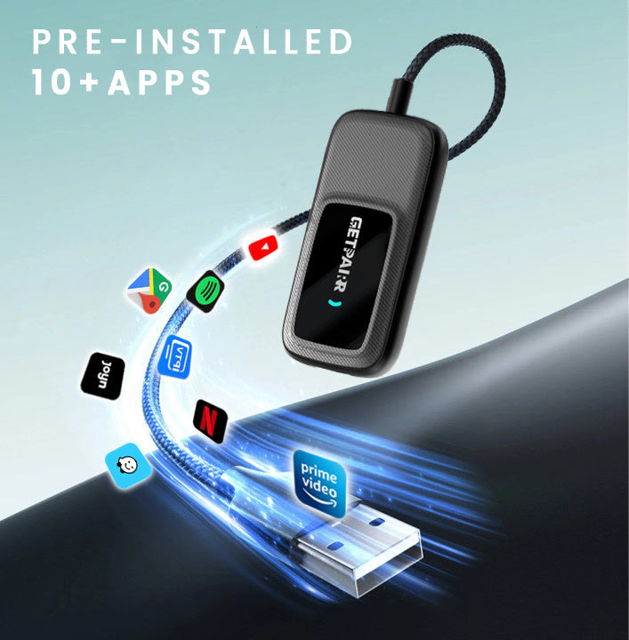 GetPairr Go · All-in-1 Wireless CarPlay & Android Auto Adapter with App Hub