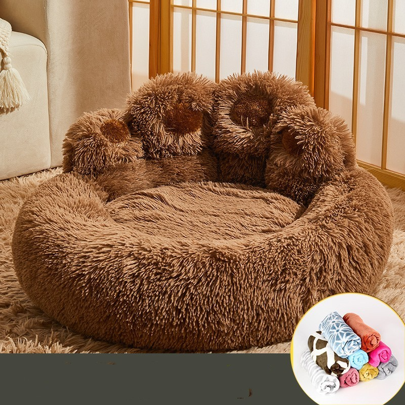 Comfy Claw-Shaped Sofa Bed for Pets