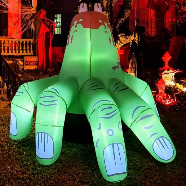 12ft Halloween Inflatable Light Up Ghost Trio
