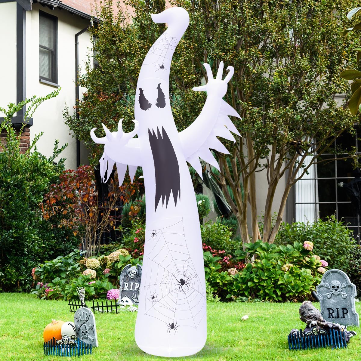 12ft Halloween Inflatable Giant Light Up Ghost