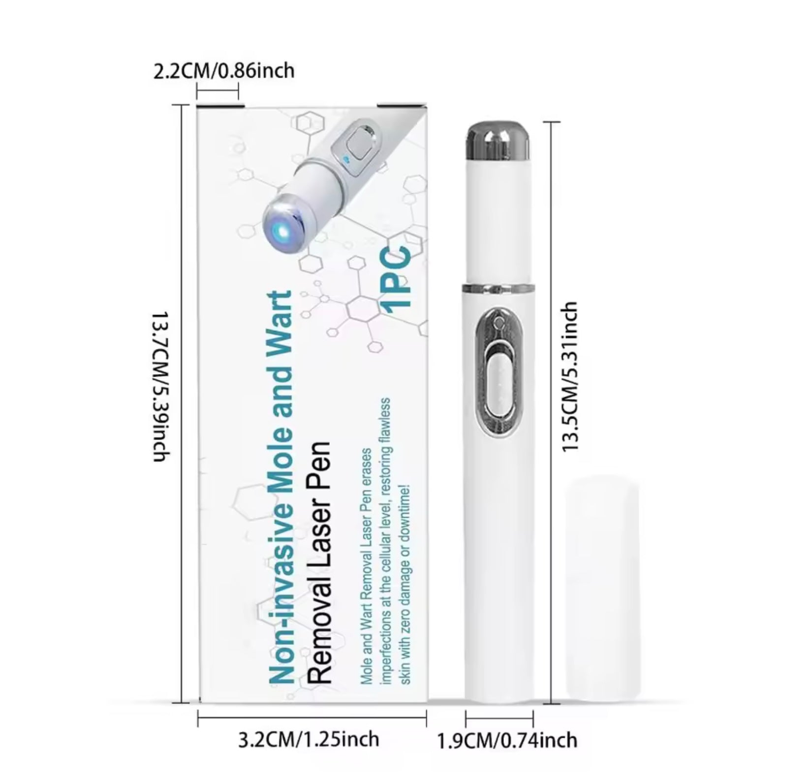 Buying Bazaar™ Non-Invasive Mole & Wart Removal Laser Pen – Safe, Painless, Portable