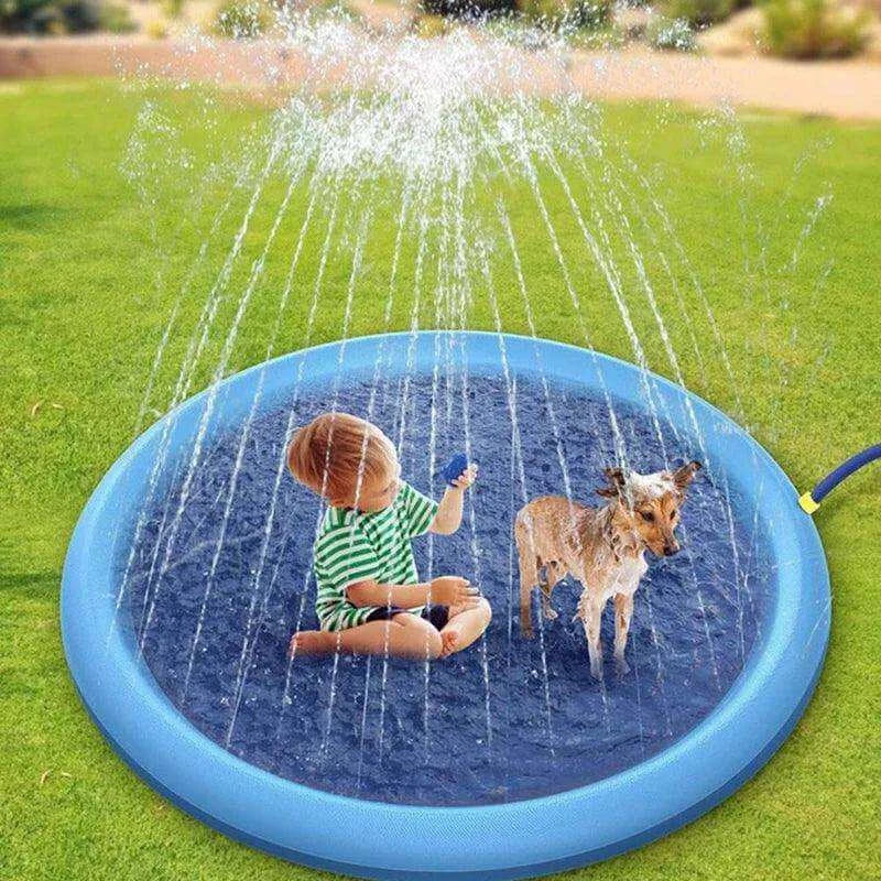 Pet Sprinkler Pad For Dogs-Fun Water Toy Oasis