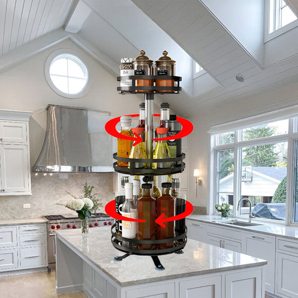 3-Tier Swivel Metal Organizer