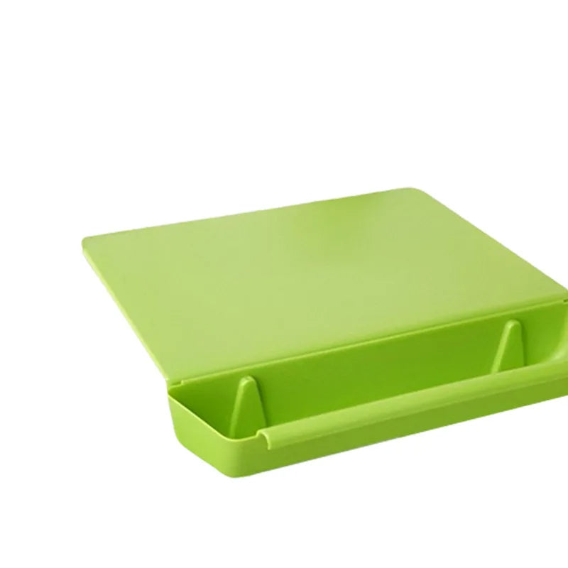 2 in 1 Cutting Board with Container Tray