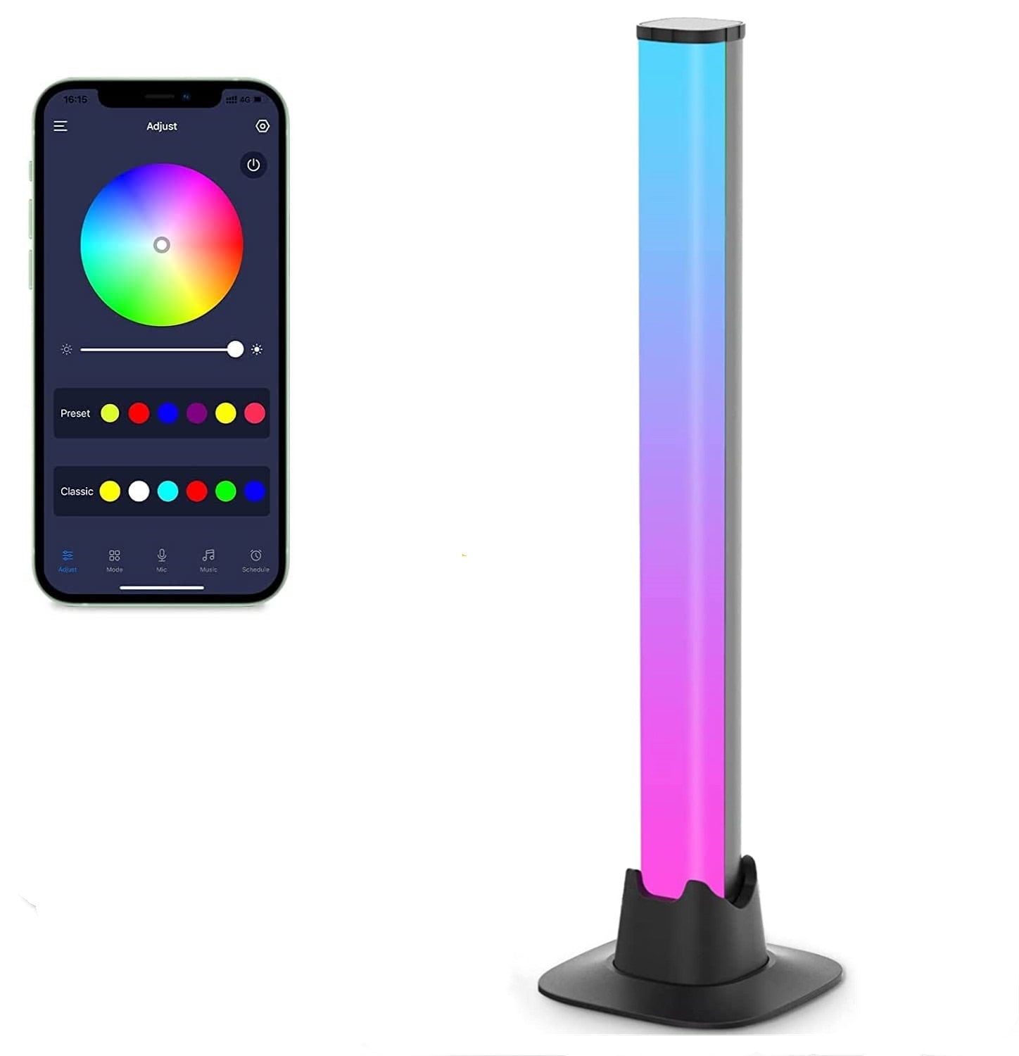 LED Light Bars with Music Sync Control